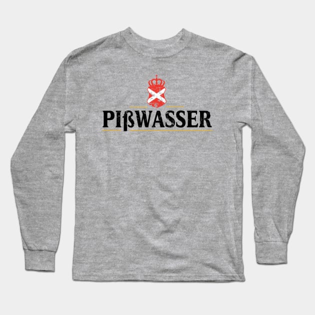 PissWasser: Premium German Beer Long Sleeve T-Shirt by sketchfiles
